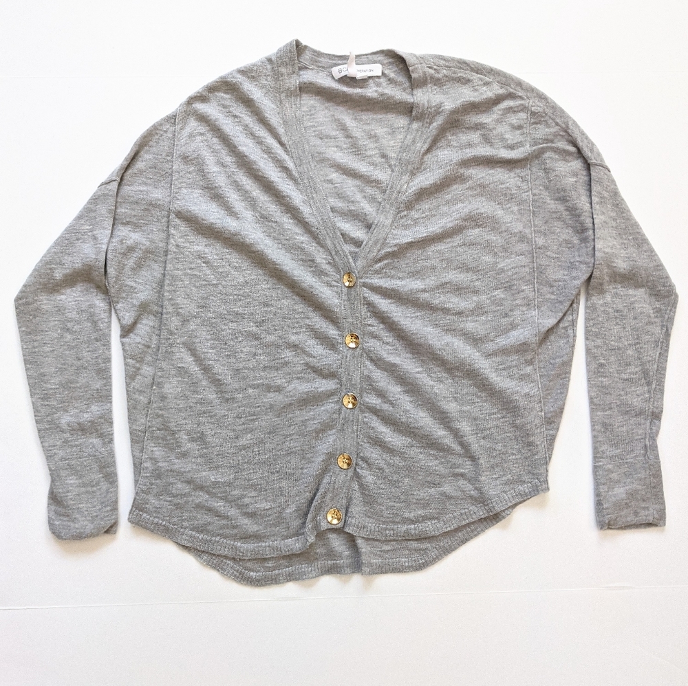 BCBGeneration Lightweight Wool V Neck Cardigan